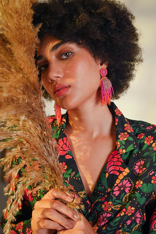 Women America and Beyond Charming Layered Beaded Earrings Earrings