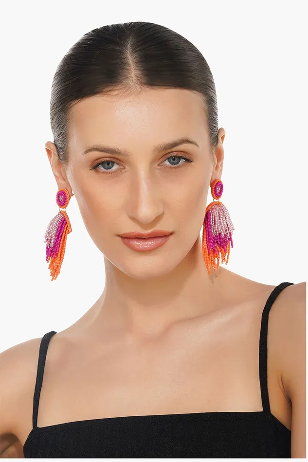 Women America and Beyond Charming Layered Beaded Earrings Earrings