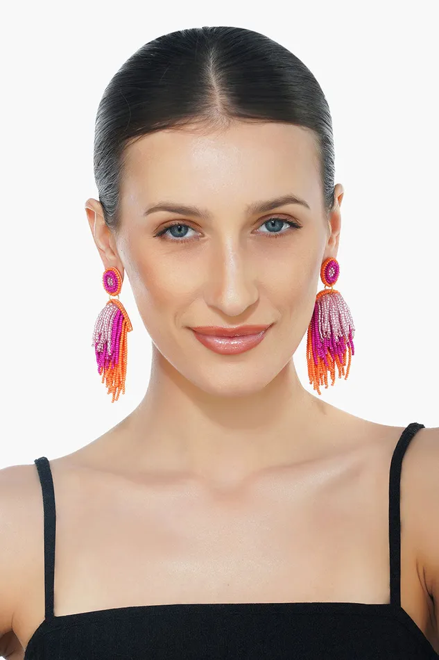 Women America and Beyond Charming Layered Beaded Earrings Earrings