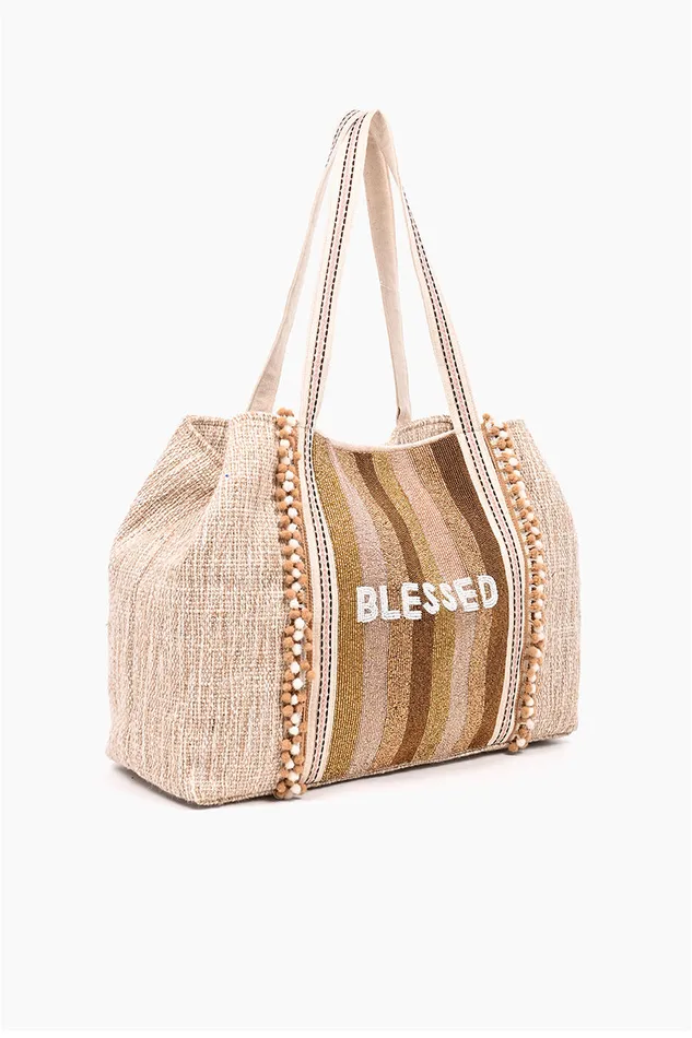 Women America and Beyond Personalize Always Blessed Tote Travel and Beach Bags Women America and Beyond Personalize Always Blessed Tote Travel and Beach Bags