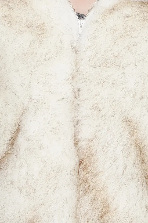 Women America and Beyond Snow White Faux Fur Bomber Jacket Jackets
