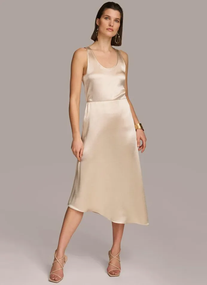 Women ASYMMETRICAL FLARE HEM SKIRT Sand Donna Karan New York Skirts Women ASYMMETRICAL FLARE HEM SKIRT Sand Donna Karan New York Skirts