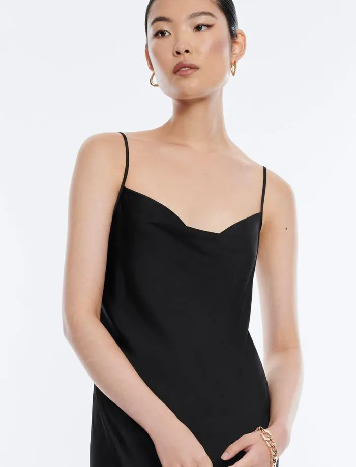 Women Aurelia Slip Dress Black BCBG Dresses Women Aurelia Slip Dress Black BCBG Dresses