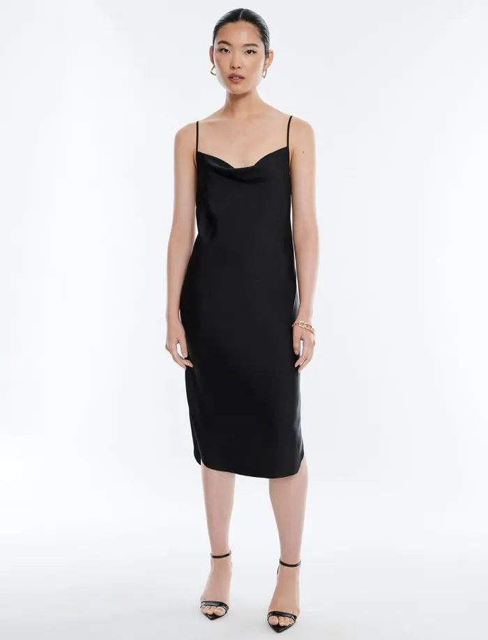 Women Aurelia Slip Dress Black BCBG Dresses Women Aurelia Slip Dress Black BCBG Dresses