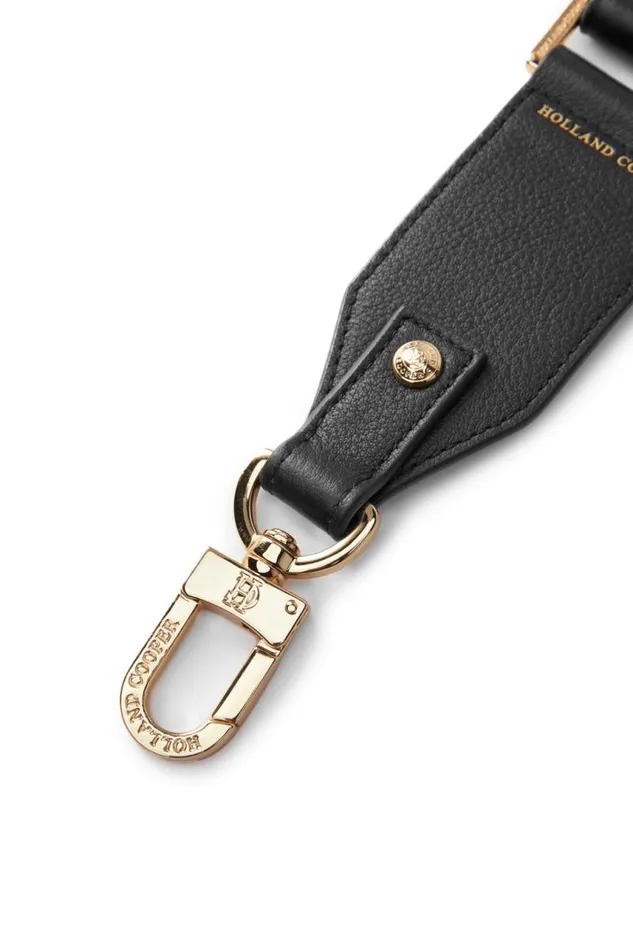 Women Bags Holland Cooper Abbot Bag Strap Black Gold Women Bags Holland Cooper Abbot Bag Strap Black Gold