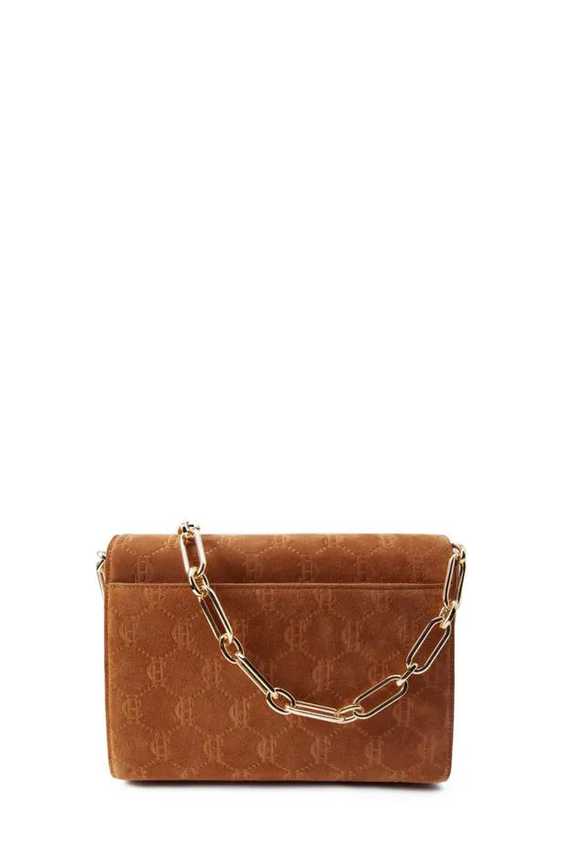 Women Bags Holland Cooper Monogram Bag Cognac Suede Monogram Women Bags Holland Cooper Monogram Bag Cognac Suede Monogram