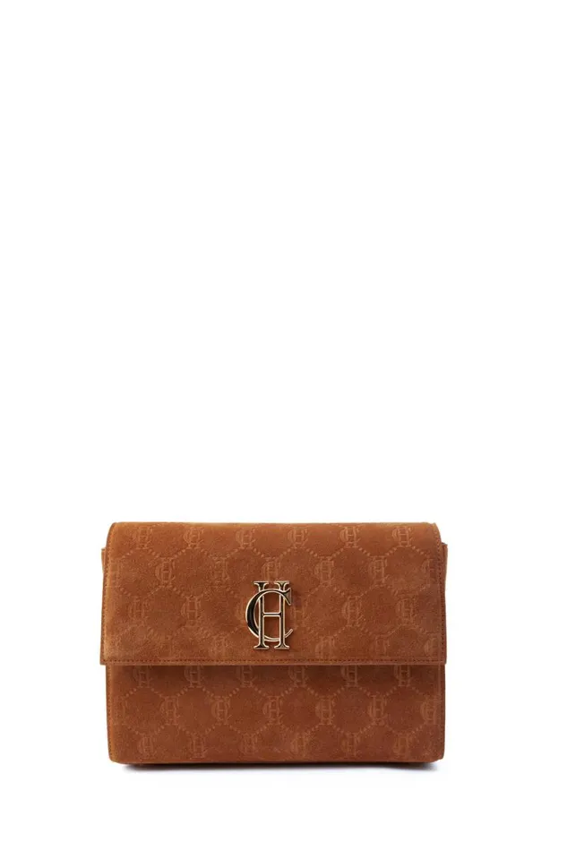 Women Bags Holland Cooper Monogram Bag Cognac Suede Monogram Women Bags Holland Cooper Monogram Bag Cognac Suede Monogram
