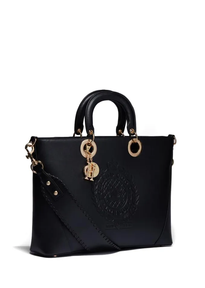 Women Bags Holland Cooper Regency Leather Tote Black Women Bags Holland Cooper Regency Leather Tote Black