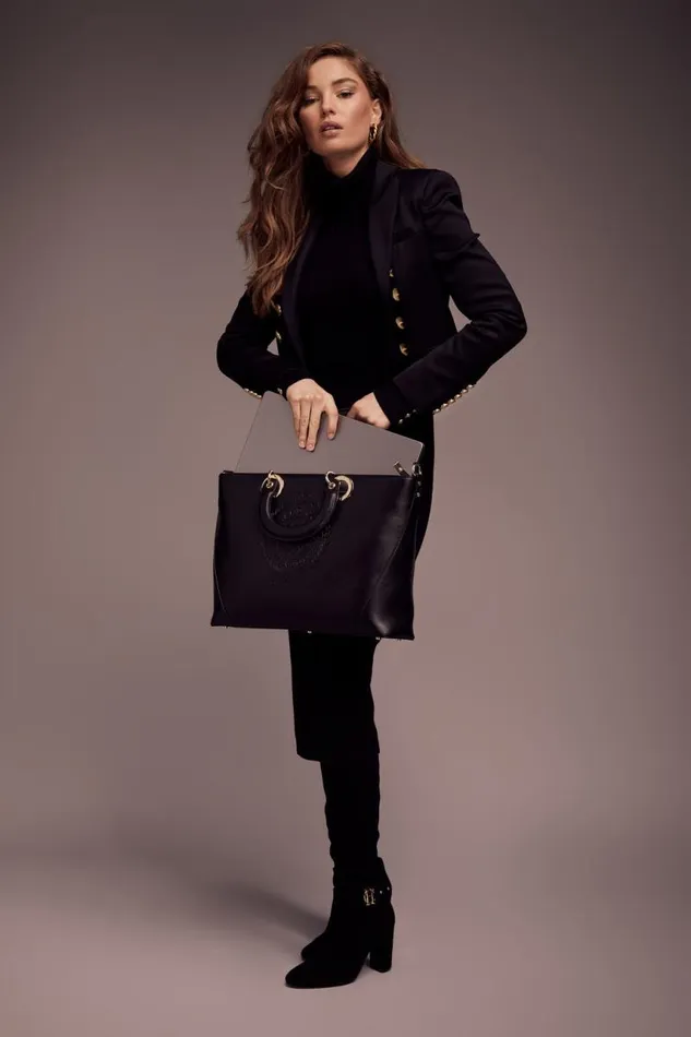 Women Bags Holland Cooper Regency Leather Tote Black Women Bags Holland Cooper Regency Leather Tote Black
