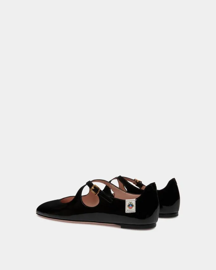 Women Bally Flats and Moccasins Ballyrina Flat In Black Patent Leather Black Women Bally Flats and Moccasins Ballyrina Flat In Black Patent Leather Black