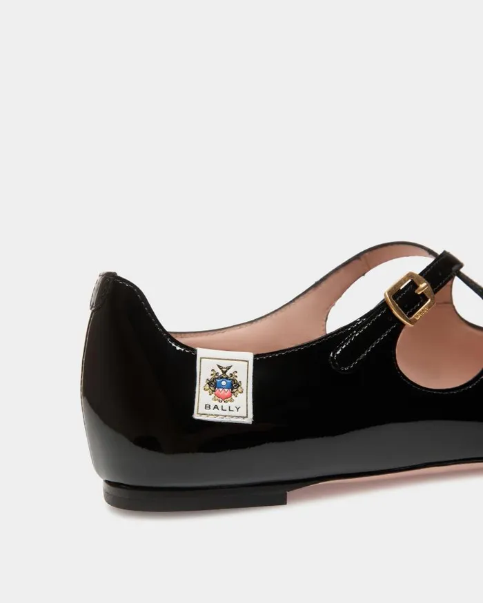 Women Bally Flats and Moccasins Ballyrina Flat In Black Patent Leather Black Women Bally Flats and Moccasins Ballyrina Flat In Black Patent Leather Black
