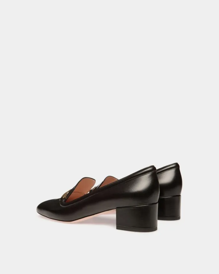 Women Bally Pumps Deco Pump In Black Leather Black Women Bally Pumps Deco Pump In Black Leather Black