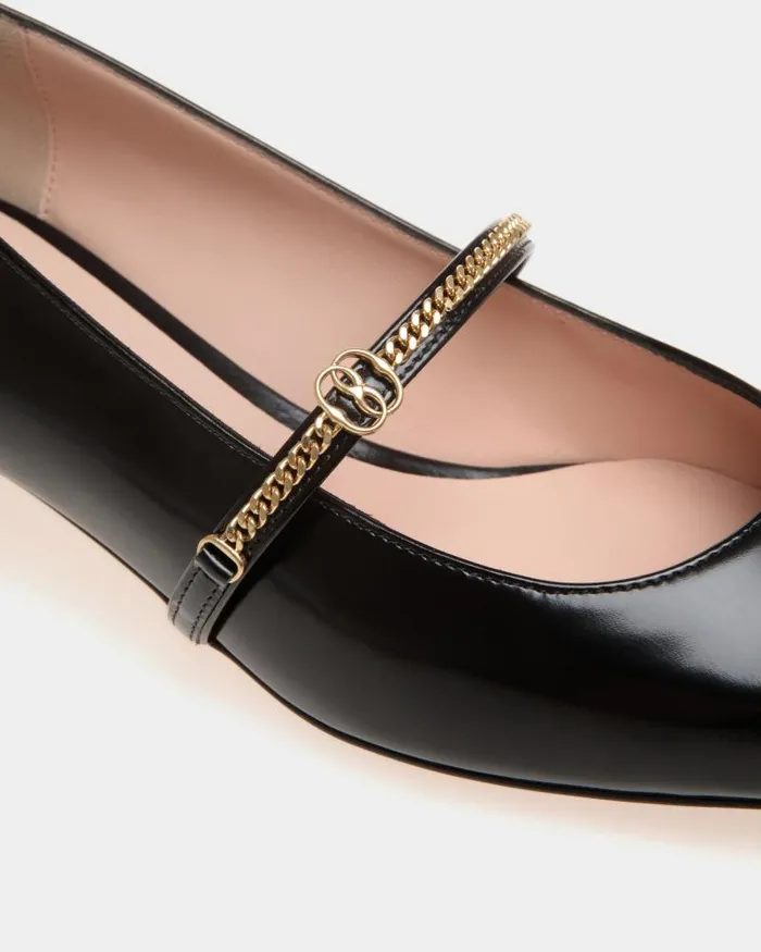 Women Bally Pumps Sylt MaryJane Pump In Black Leather Black Women Bally Pumps Sylt MaryJane Pump In Black Leather Black