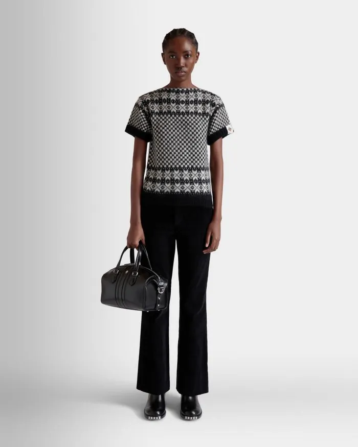 Women Bally Top Handle Bags Beckett Top Handle Bag In Black Leather Black Women Bally Top Handle Bags Beckett Top Handle Bag In Black Leather Black