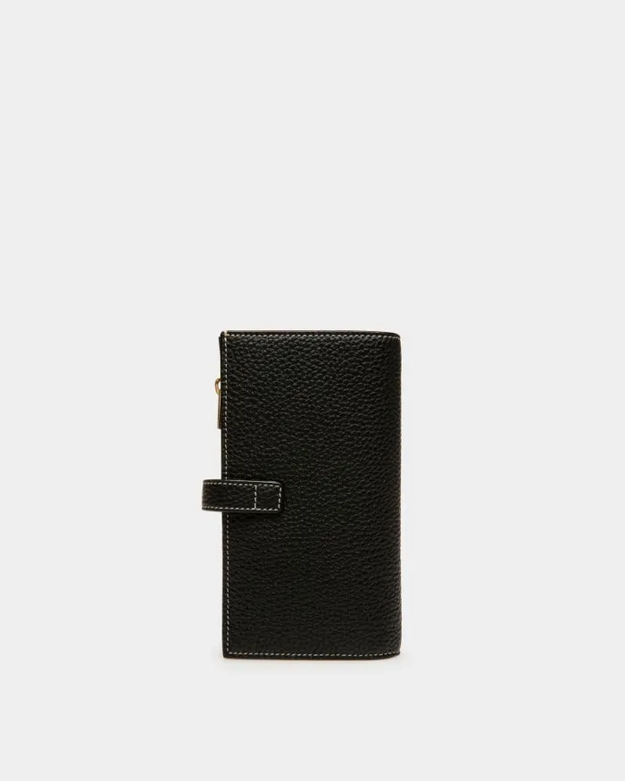 Women Bally Wallets and Card Holders Lock Me French Wallet In Black Leather Black Women Bally Wallets and Card Holders Lock Me French Wallet In Black Leather Black