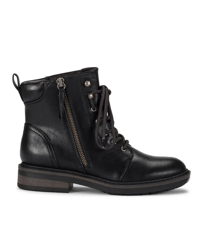 Women Baretraps Booties Amysue Lace Up Bootie Black
