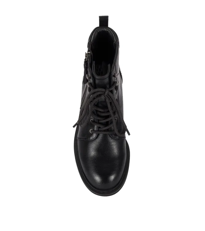 Women Baretraps Booties Amysue Lace Up Bootie Black