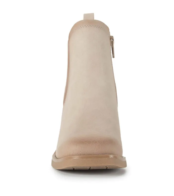 Women Baretraps Booties Maria Block Heel Bootie Oatmeal