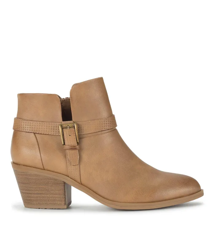 Women Baretraps Booties Santos Block Heel Bootie Salted Caramel