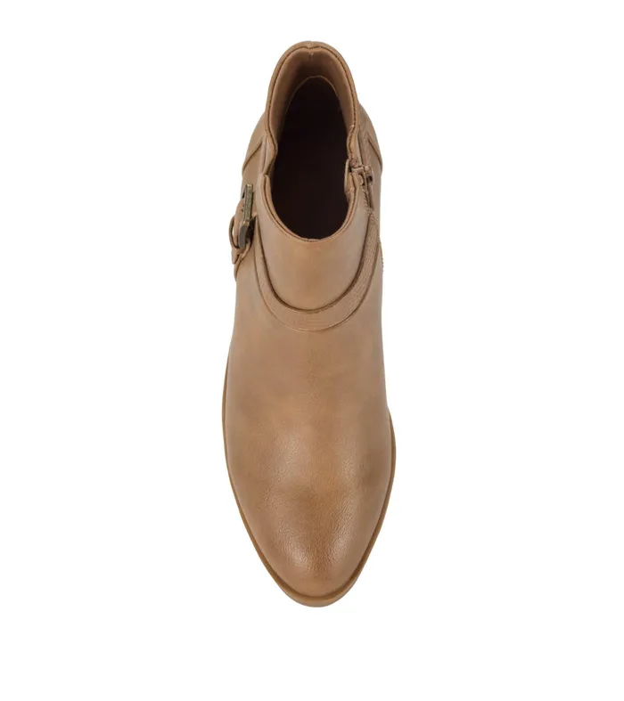 Women Baretraps Booties Santos Block Heel Bootie Salted Caramel