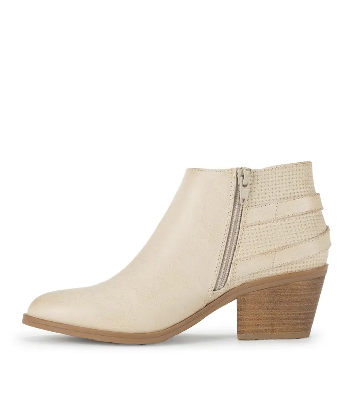 Women Baretraps Booties Shannen Block Heel Bootie Milkyway