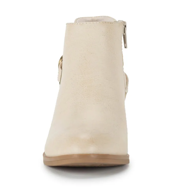 Women Baretraps Booties Shannen Block Heel Bootie Milkyway