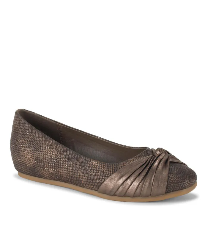 Women Baretraps Flats and Loafers Chainey Casual Flat Taupe Metallic