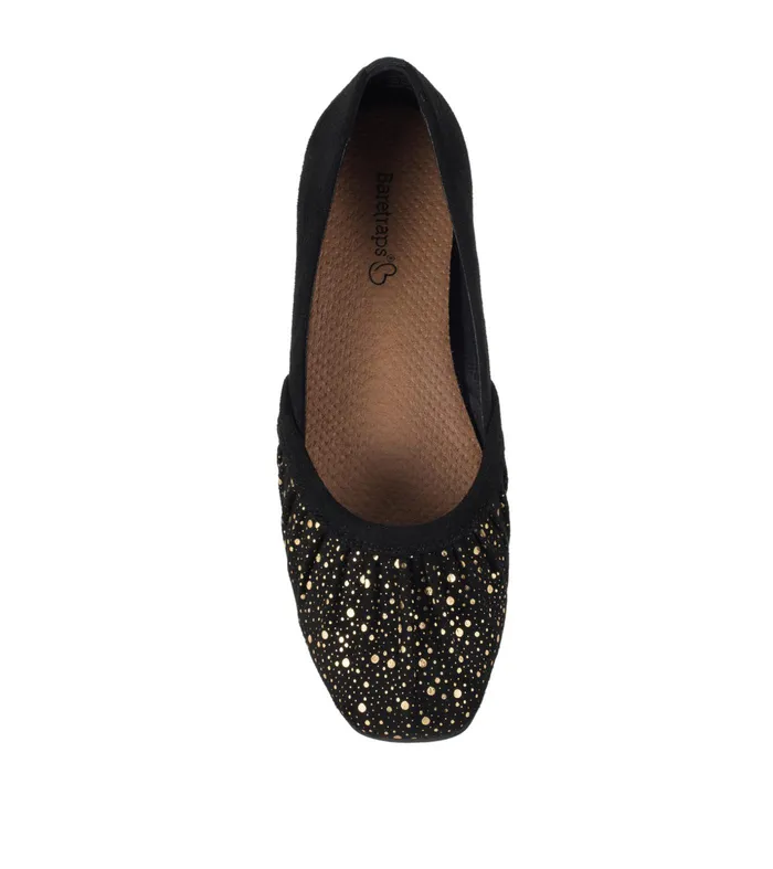 Women Baretraps Flats and Loafers Charlie Flat Blackold Gold