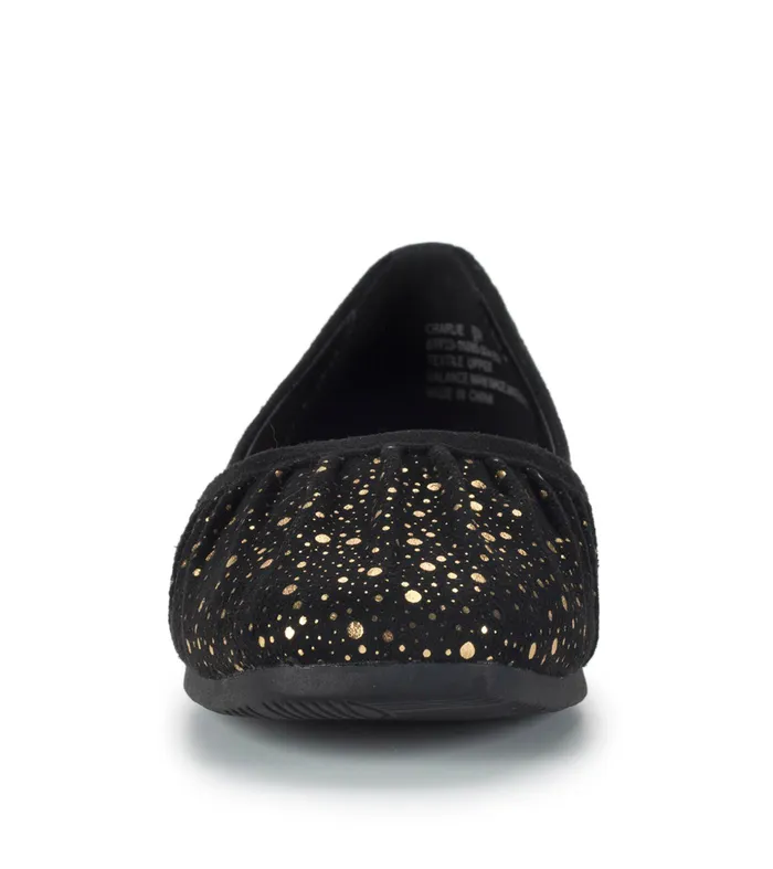 Women Baretraps Flats and Loafers Charlie Flat Blackold Gold
