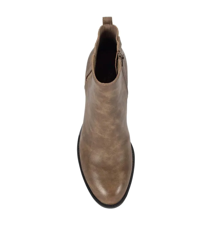 Women Baretraps Posture Plus Boots Rhoslyn Block Heel Bootie Taupe