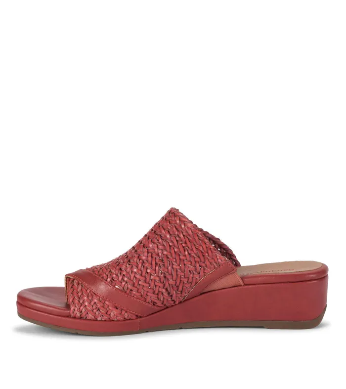 Women Baretraps Slides and Slip On Sandals Abey Wedge Slide Sandal Paprika Red