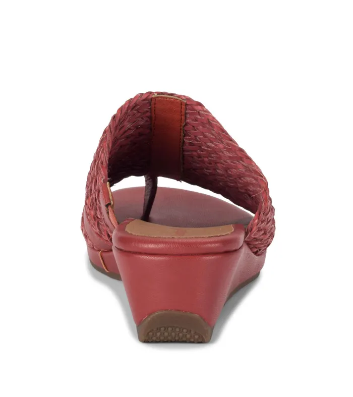 Women Baretraps Slides and Slip On Sandals Abey Wedge Slide Sandal Paprika Red