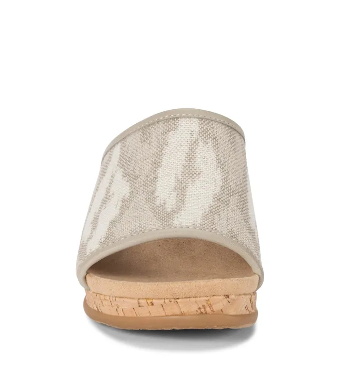Women Baretraps Slides and Slip On Sandals Flossey Wedge Slide Sandal Natural Ikat