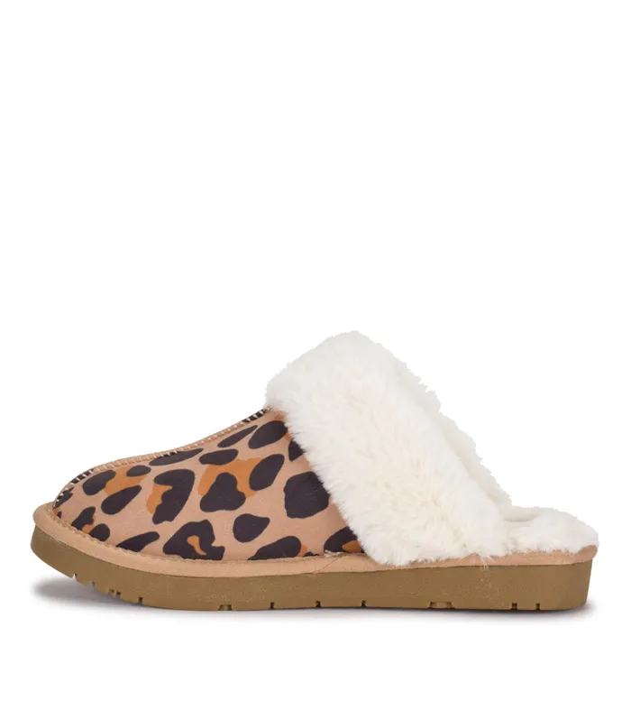 Women Baretraps Slippers Teegan Clog Slipper Leopard