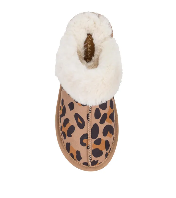 Women Baretraps Slippers Teegan Clog Slipper Leopard