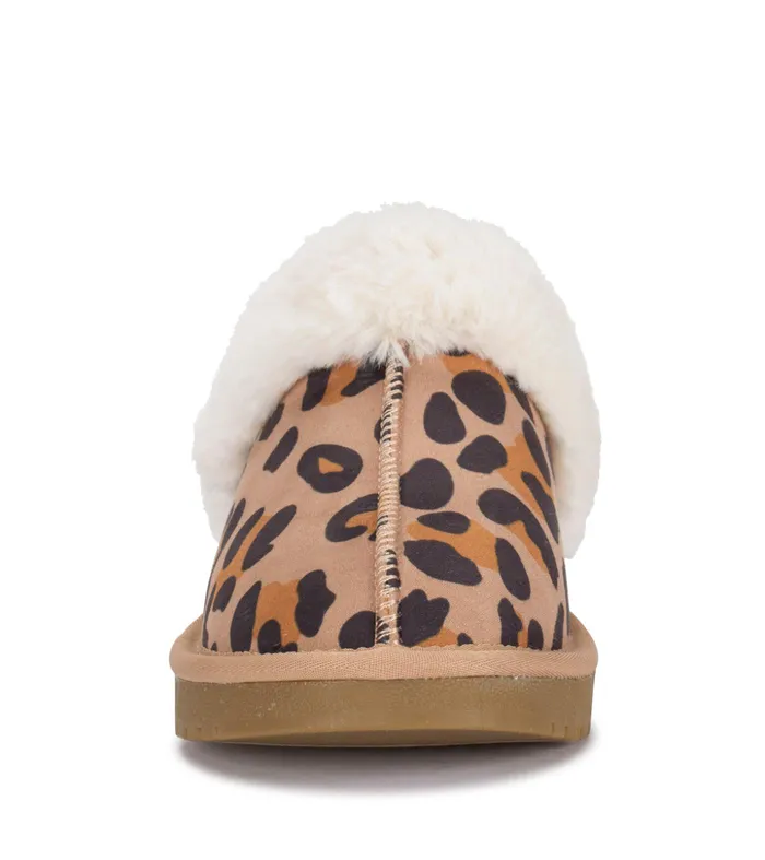 Women Baretraps Slippers Teegan Clog Slipper Leopard