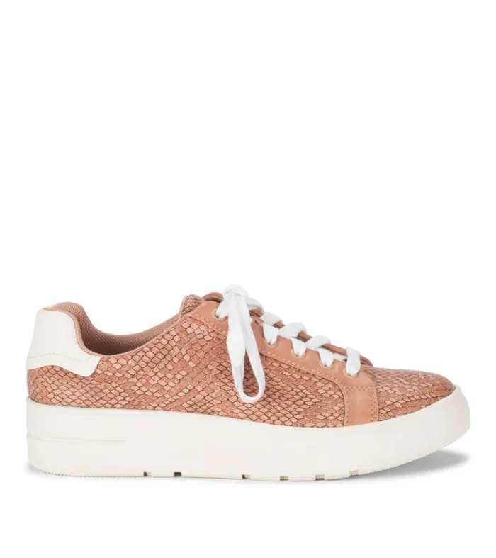 Women Baretraps Sneakers Nishelle Lace Up Sneaker Soft Pink Snake