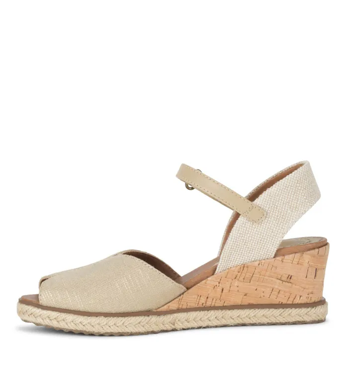 Women Baretraps Wedge Sandals Odetta Espadrille Wedge Sandal Light Gold