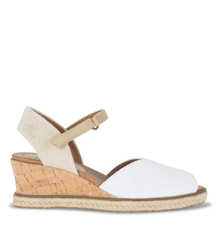 Women Baretraps Wedge Sandals Odetta Espadrille Wedge Sandal White