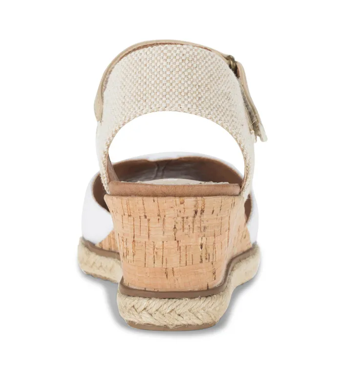 Women Baretraps Wedge Sandals Odetta Espadrille Wedge Sandal White