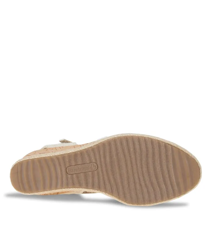 Women Baretraps Wedge Sandals Odetta Espadrille Wedge Sandal White
