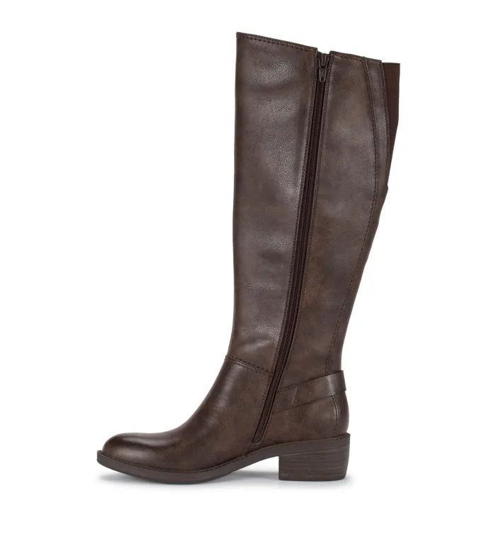 Women Baretraps Wide Calf Boots Sasson Wide Calf Tall Boot Dark Brown