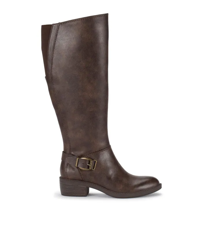 Women Baretraps Wide Calf Boots Sasson Wide Calf Tall Boot Dark Brown