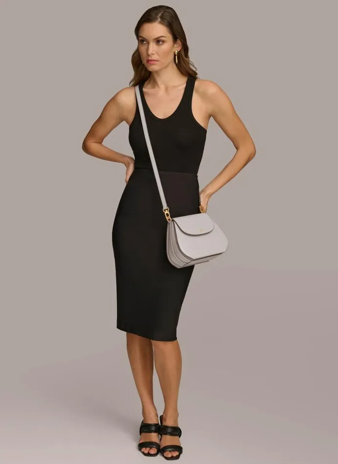 Women BELLEROSE CROSSBODY Zinc Donna Karan New York Crossbodies And Satchels Women BELLEROSE CROSSBODY Zinc Donna Karan New York Crossbodies And Satchels