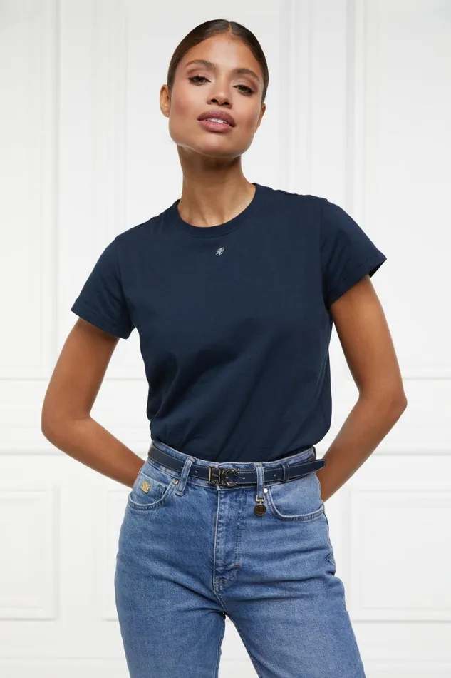 Women Belts Holland Cooper Atelier Ultra Slim Belt Navy Women Belts Holland Cooper Atelier Ultra Slim Belt Navy