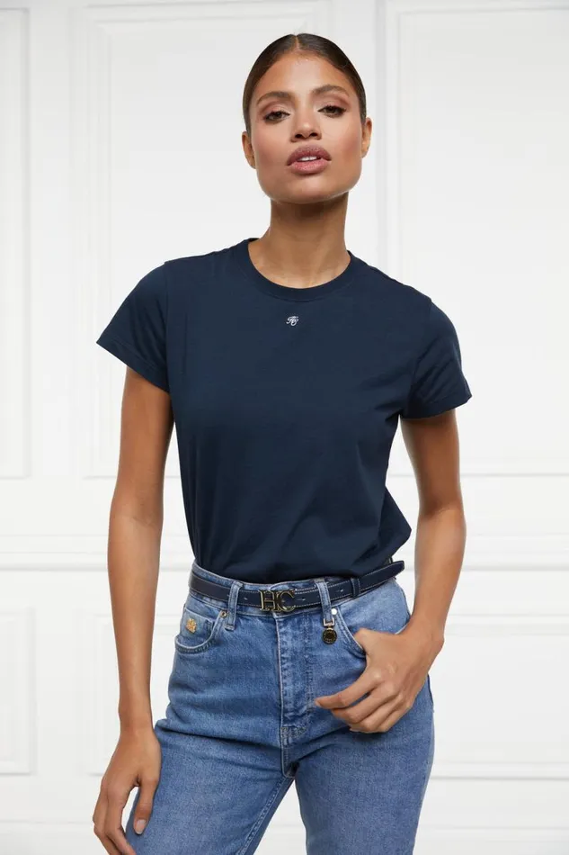 Women Belts Holland Cooper Atelier Ultra Slim Belt Navy Women Belts Holland Cooper Atelier Ultra Slim Belt Navy