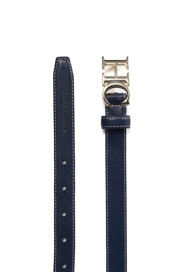 Women Belts Holland Cooper Atelier Ultra Slim Belt Navy Women Belts Holland Cooper Atelier Ultra Slim Belt Navy