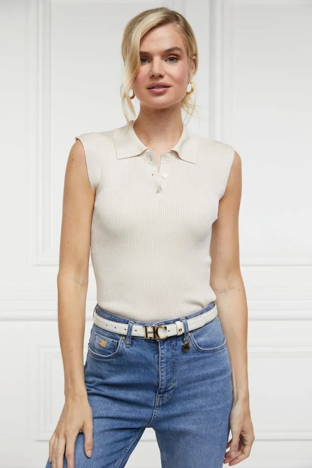 Women Belts Holland Cooper Atelier Ultra Slim Belt Off White Women Belts Holland Cooper Atelier Ultra Slim Belt Off White