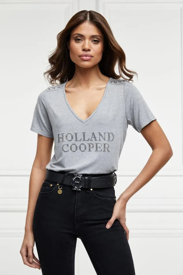 Women Belts Holland Cooper HC Classic Belt Black Silver Women Belts Holland Cooper HC Classic Belt Black Silver