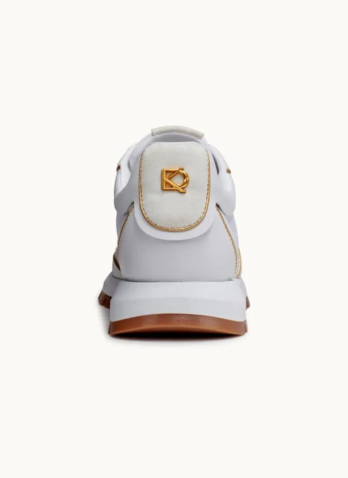 Women BINX LACE UP SNEAKER Cream Donna Karan New York Sneakers Women BINX LACE UP SNEAKER Cream Donna Karan New York Sneakers